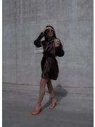 Chocolate Mykonos Shirt Dress