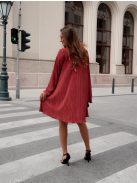 Terracotta Pleated Dress