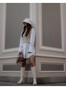 White Oversized Shirt Dress